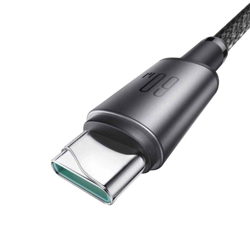 Joyroom Cabo trançado Ben Series 60 W USB‑C para USB‑C 1 m (Branco) - Item1